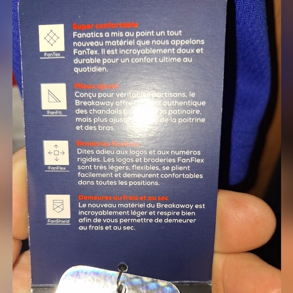 Fanatics Blue and Red Rangers #93 Zibanejad Jersey In A Mens Medium. NWT - Picture 5 of 11